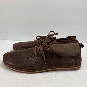 Teva Brown Lace-up Cedar Canyon Waxed Leather Shoes - Men's size 14